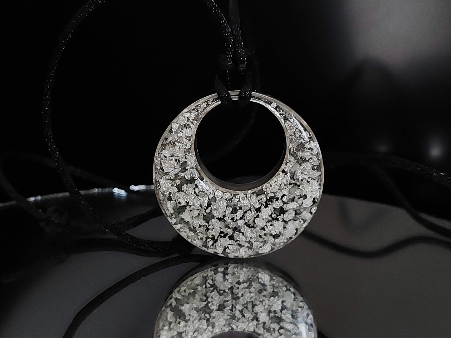 Collar con colgante de orgonita de plata, amuleto con combinación de cristal potente y única