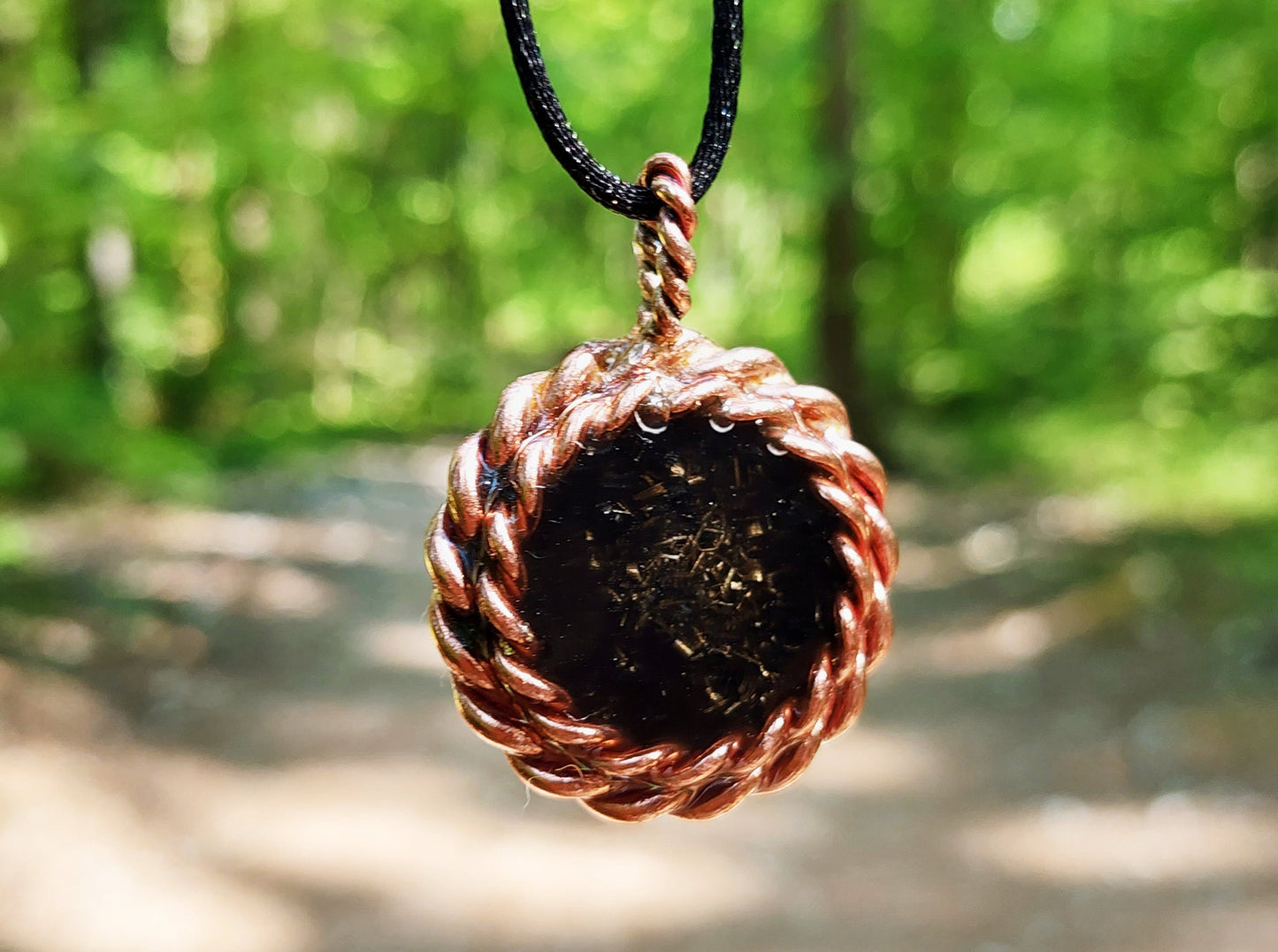 3 Tensor rings orgonite orgone pendant amulet with Black Tourmaline, Herkimer, Elite Shungite, copper, 24k gold, very powerful EMF protection