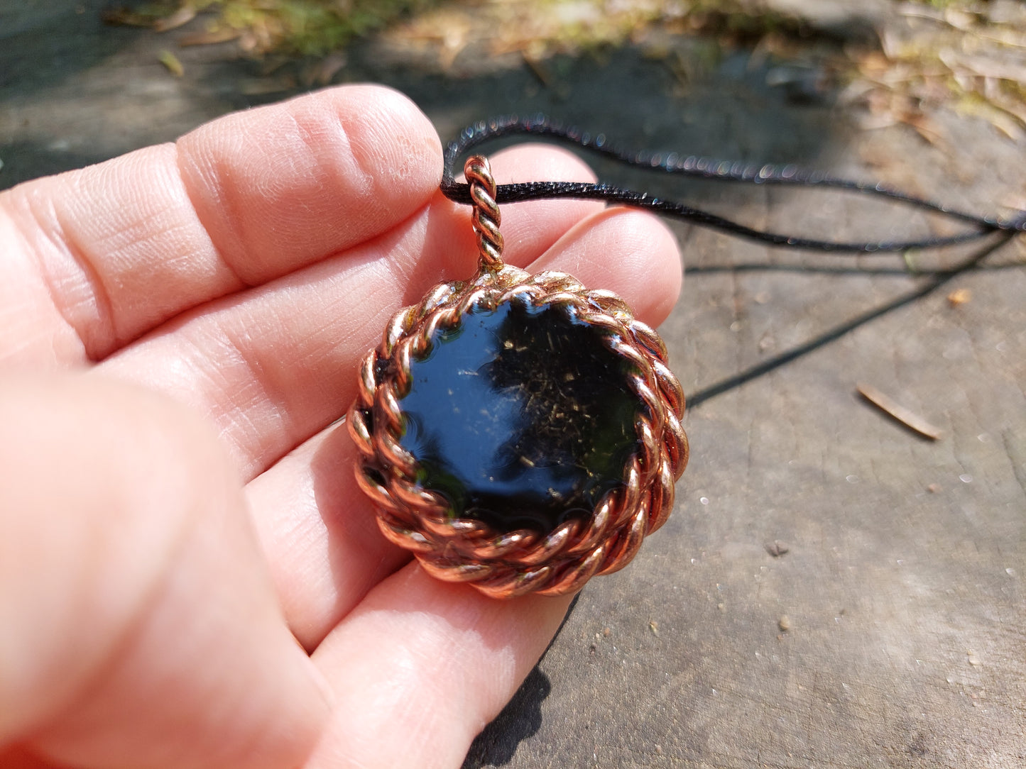 3 Tensor rings orgonite orgone pendant amulet with Black Tourmaline, Herkimer, Elite Shungite, copper, 24k gold, very powerful EMF protection