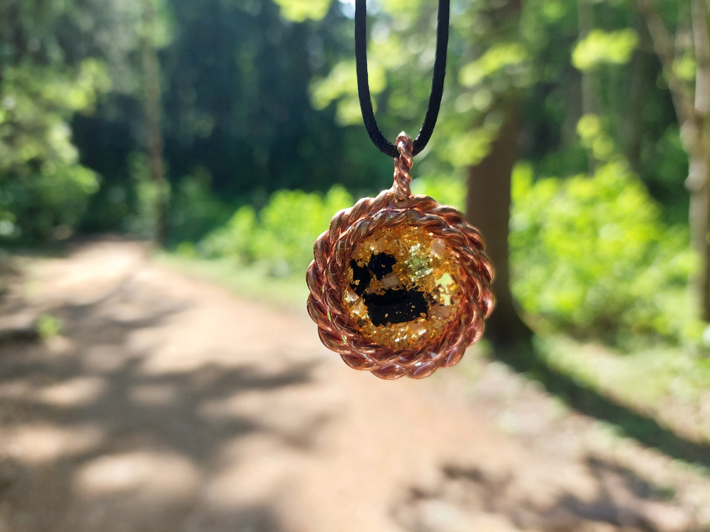 3 Anillos tensores orgonita orgón amuleto colgante con Moldavita, Nuummita, Herkimer, diamantes, muy potente