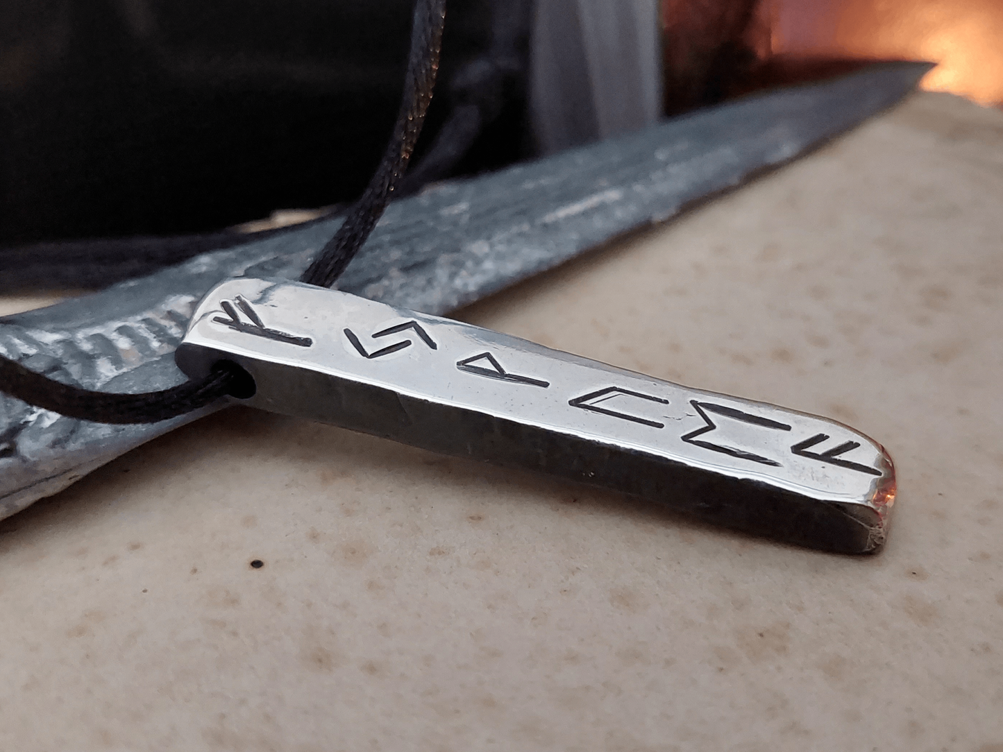 Enchanted Silver wealth and money amulet pendant. Real charm with celtic wealth runes formula.