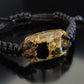 Orgonite bracelet - Moldavite, Herkimer, black Tourmaline, 24k gold, brass, EMF protection