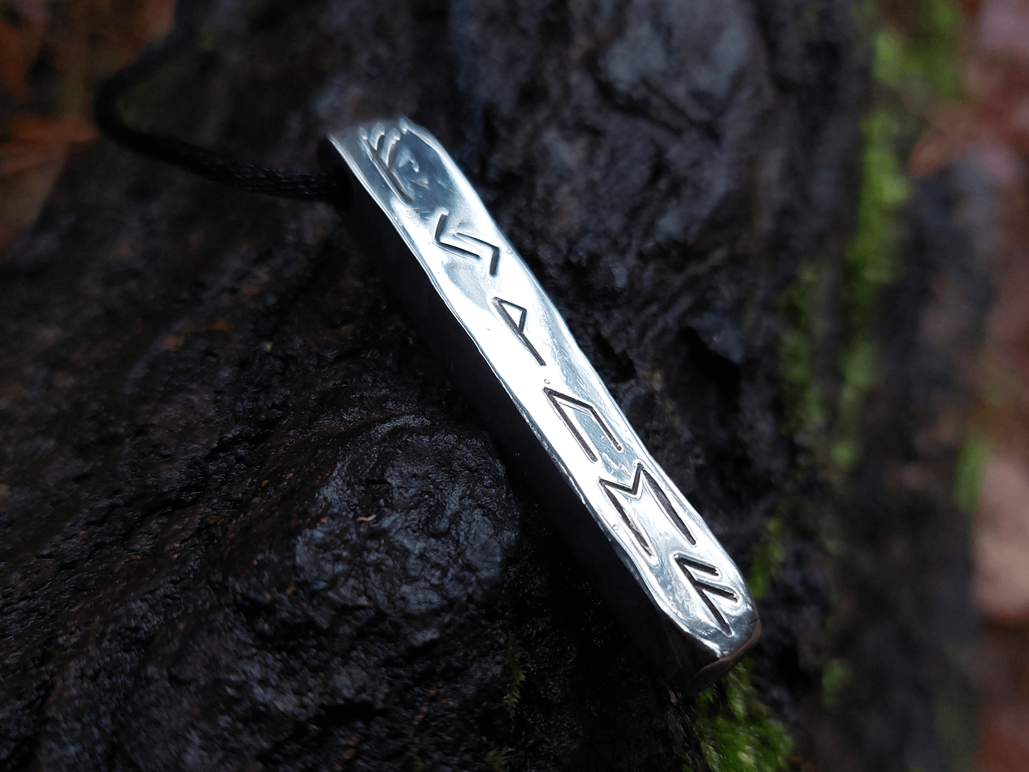 Enchanted Silver wealth and money amulet pendant. Real charm with celtic wealth runes formula.