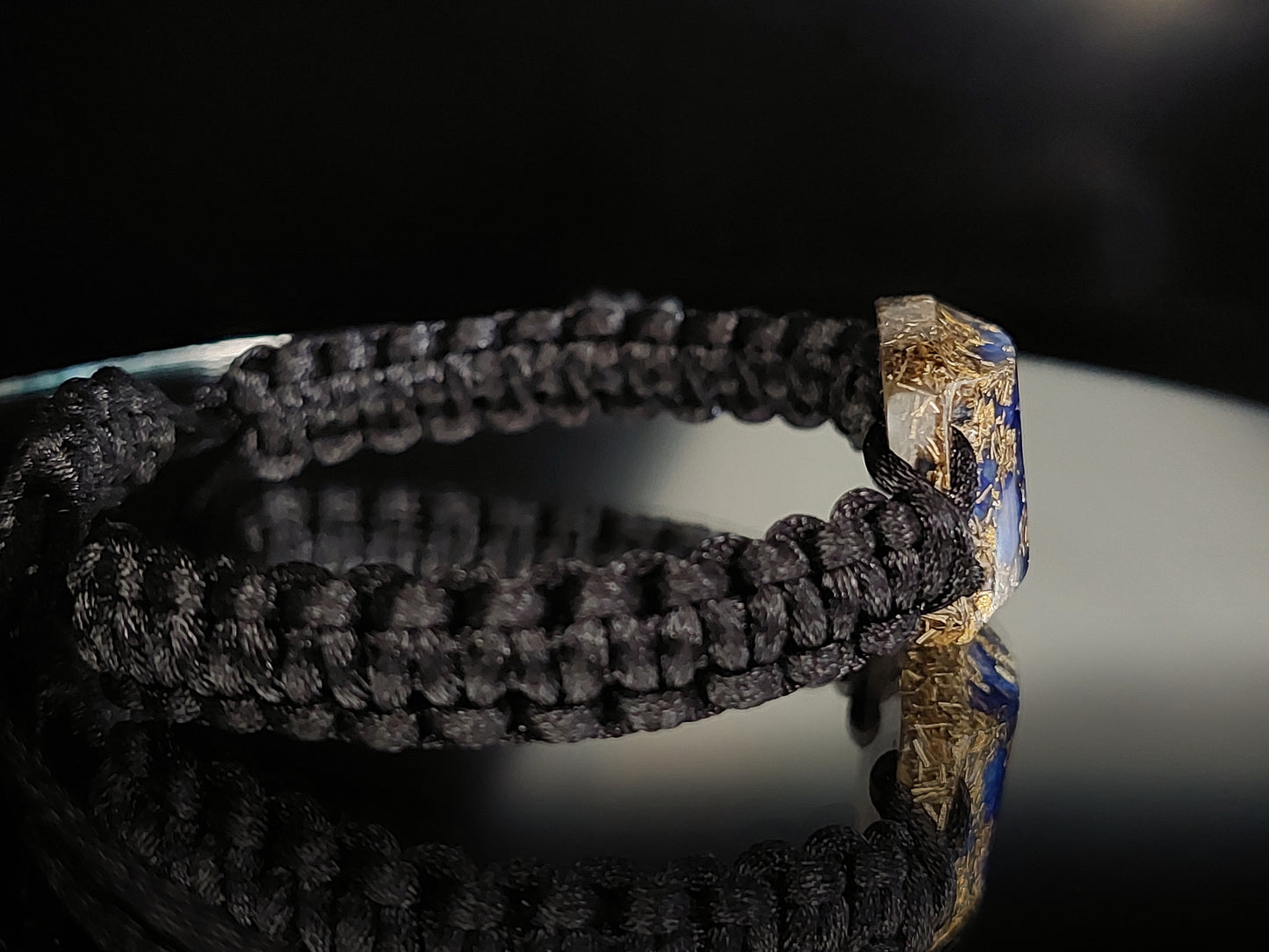 Pulsera de orgonita, Lapislázuli, oro de 24k, latón, amuleto de reiki activado y programado, meditación, curación de chakras, protección EMF