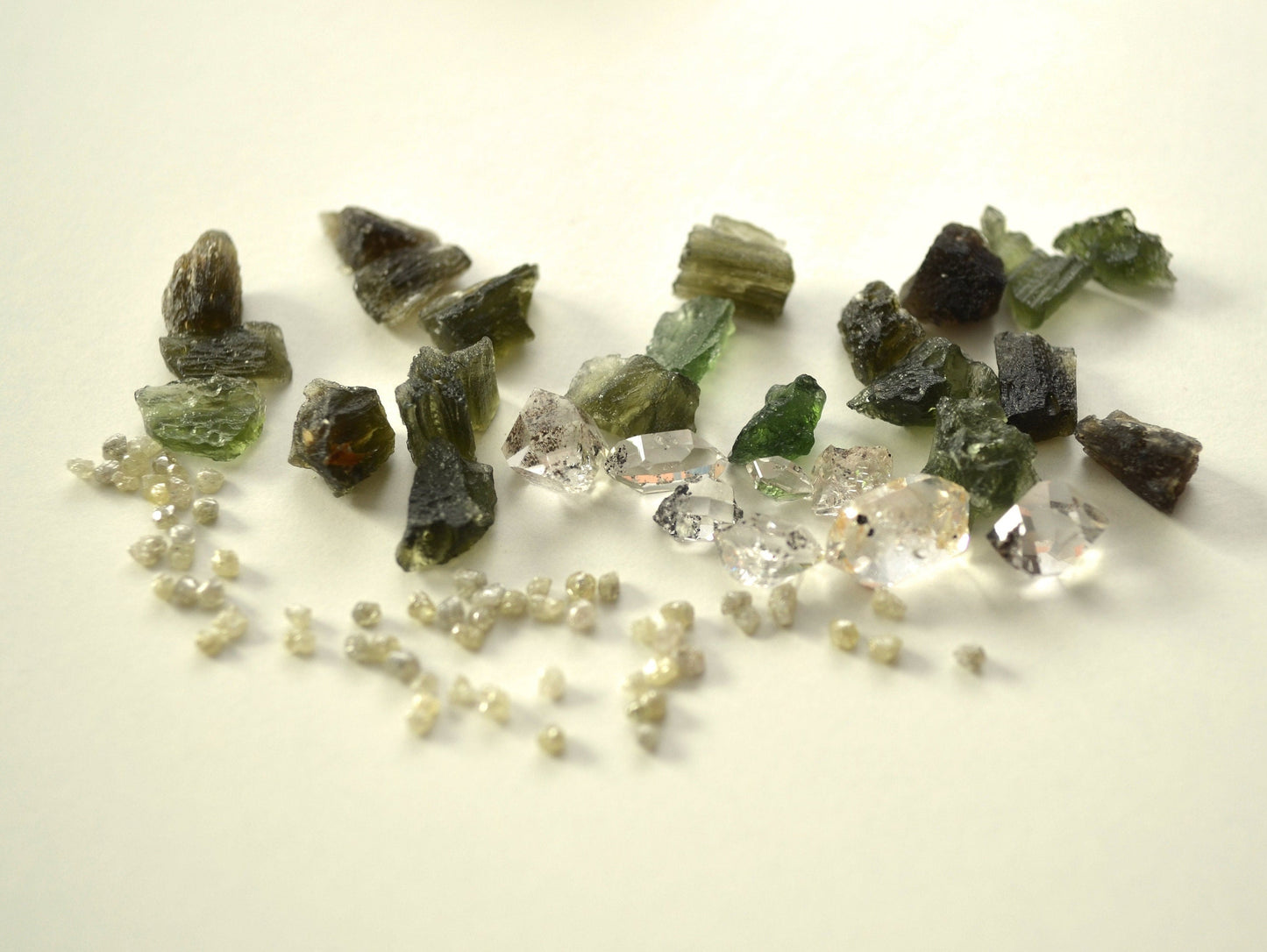 Most Powerful Orgonite Pendant - Magic amulet charm, Orgone Necklace - Moldavite, Herkimer, Diamonds, Reiki, silver