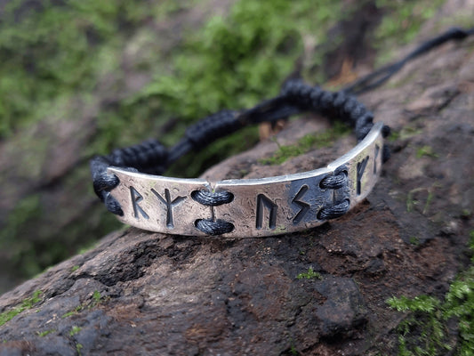 Powerful rune silver bracelet, magic amulet for Money attraction, Health,Protection, Norse, Viking, Celtic charm