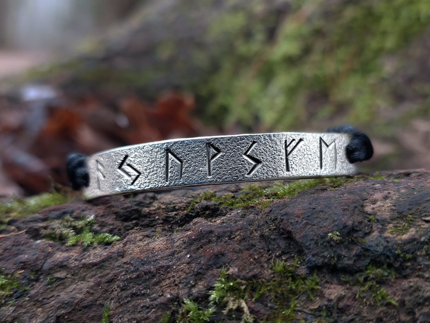 Powerful Viking Rune Bracelet - Good Luck, Wealth, Money Amulet, talisman. Sterling silver, enchanted. Celtic Magic.