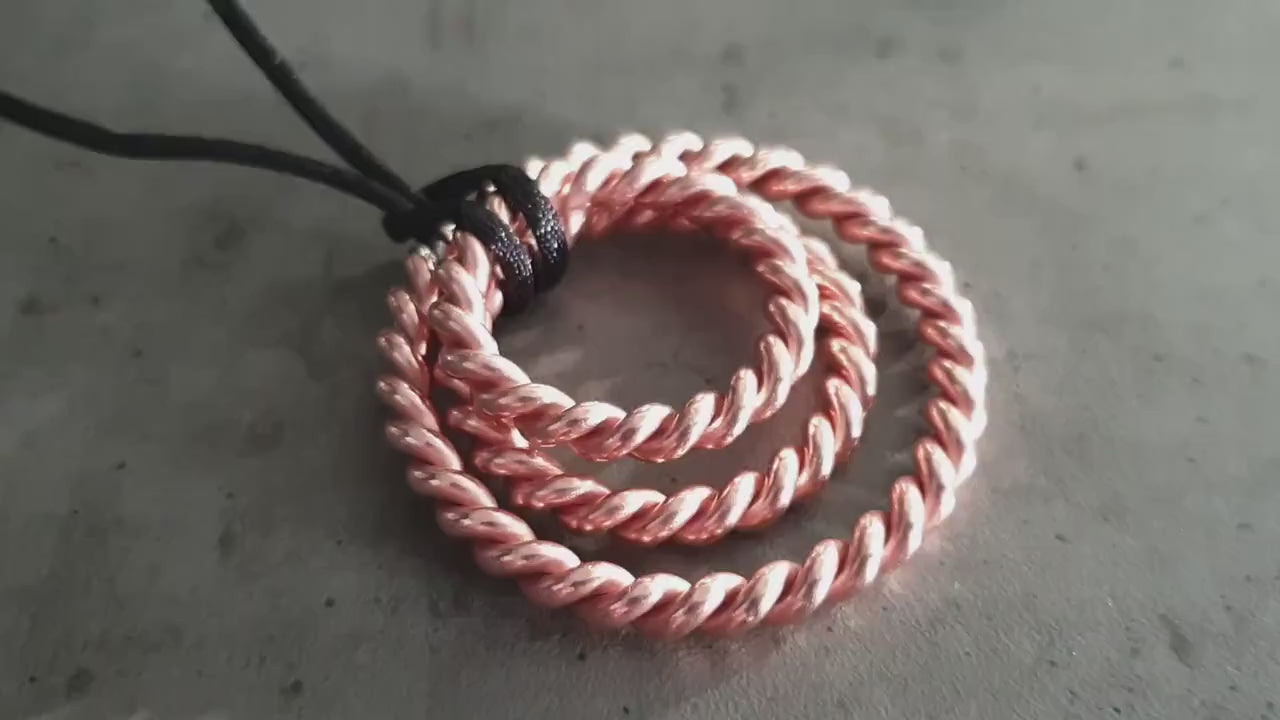 Sacred Cubit 144mhz frequency copper Tensor ring  - pendant, amulet, 1/4 Cubits