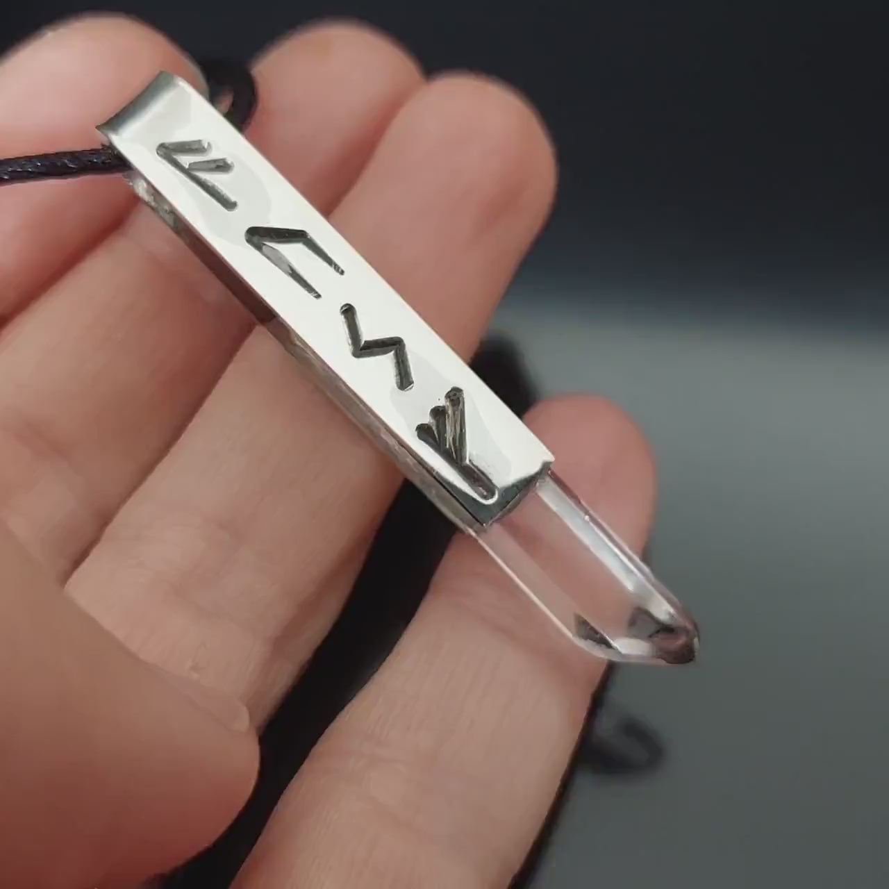 Powerful rune magic amulet, charm pendant for very strong protection in astral, mental, physical planes, 925 silver