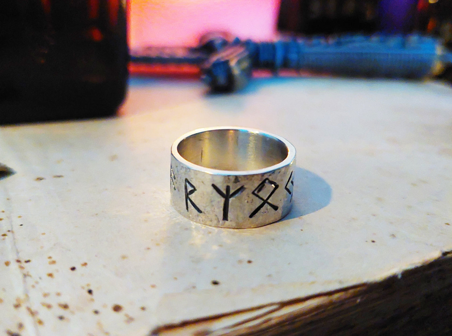 Powerful Viking Ring - Runes Talisman - Luck, Money and Protection Amulet