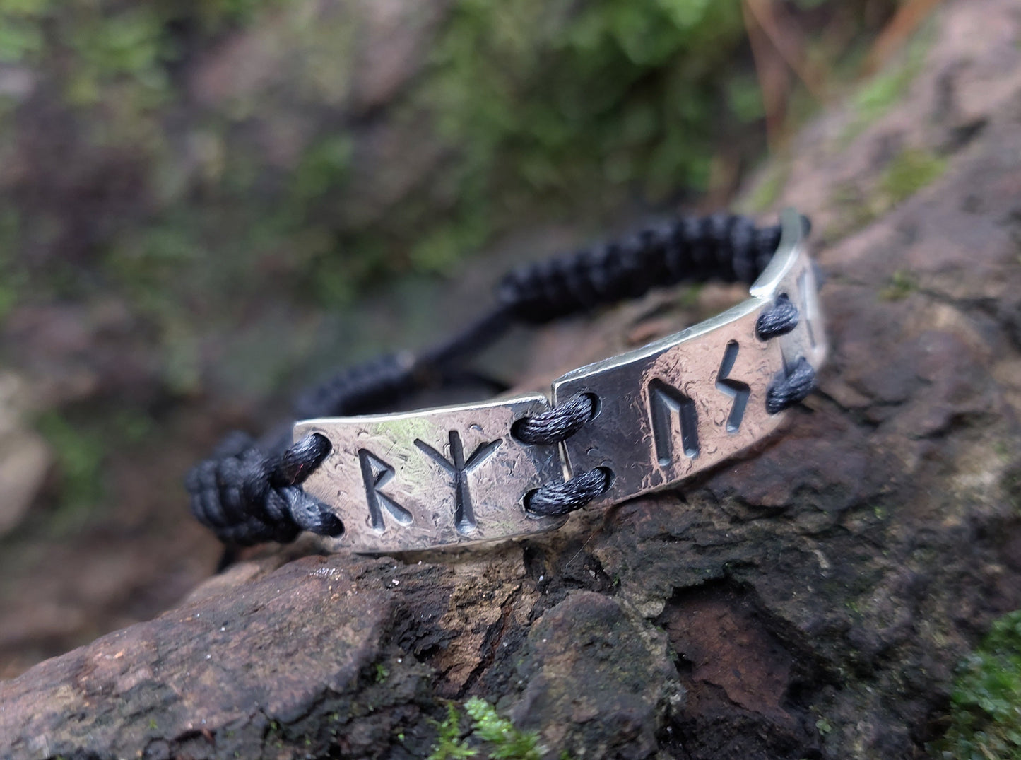 Three wishes - silver rune bracelet - amulet, charm, customized celtic runes formula. Celtic Magic, Alchemy amulet
