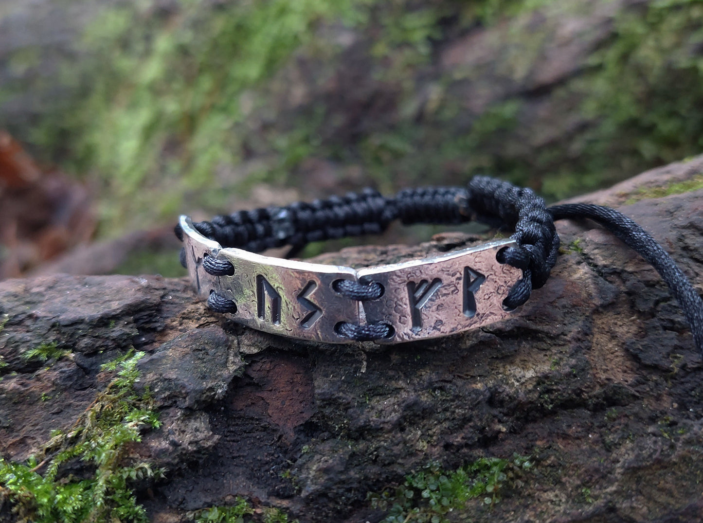 Three wishes - silver rune bracelet - amulet, charm, customized celtic runes formula. Celtic Magic, Alchemy amulet