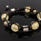 Shamballa bracelet with citrine orgonite beads