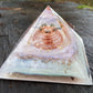 Orgonite Orgone Pyramid - the most powerful combination of crystals and metals, gold, diamonds, moldavite, herkimer