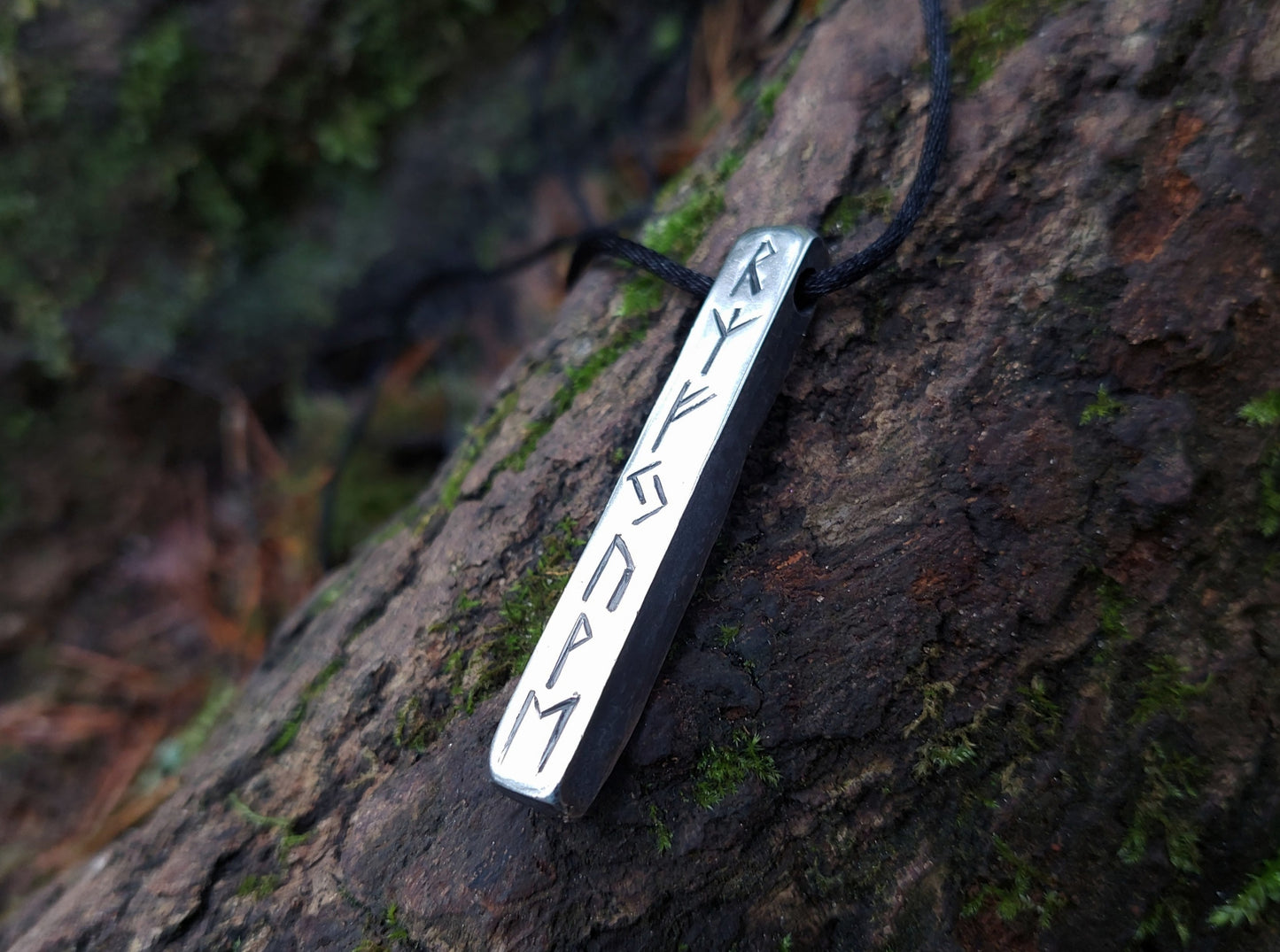 Powerful Rune Amulet with Money Spell to attract Money - Luck and Protection pendant