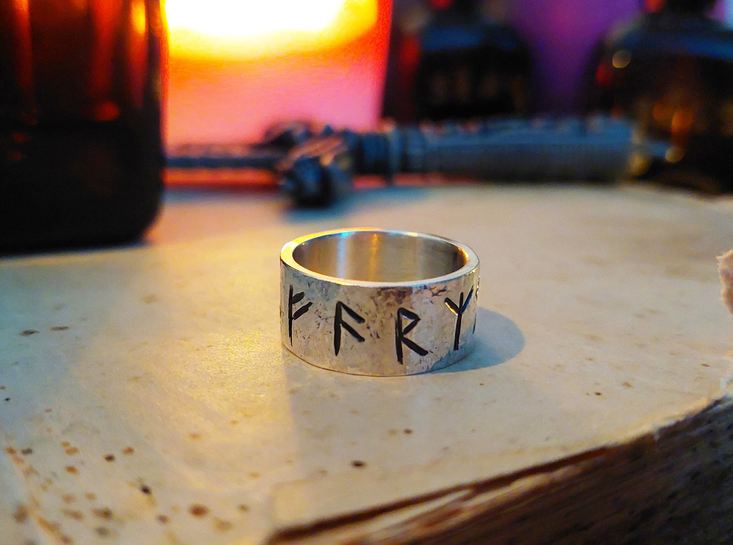 Powerful Viking Ring - Runes Talisman - Luck, Money and Protection Amulet