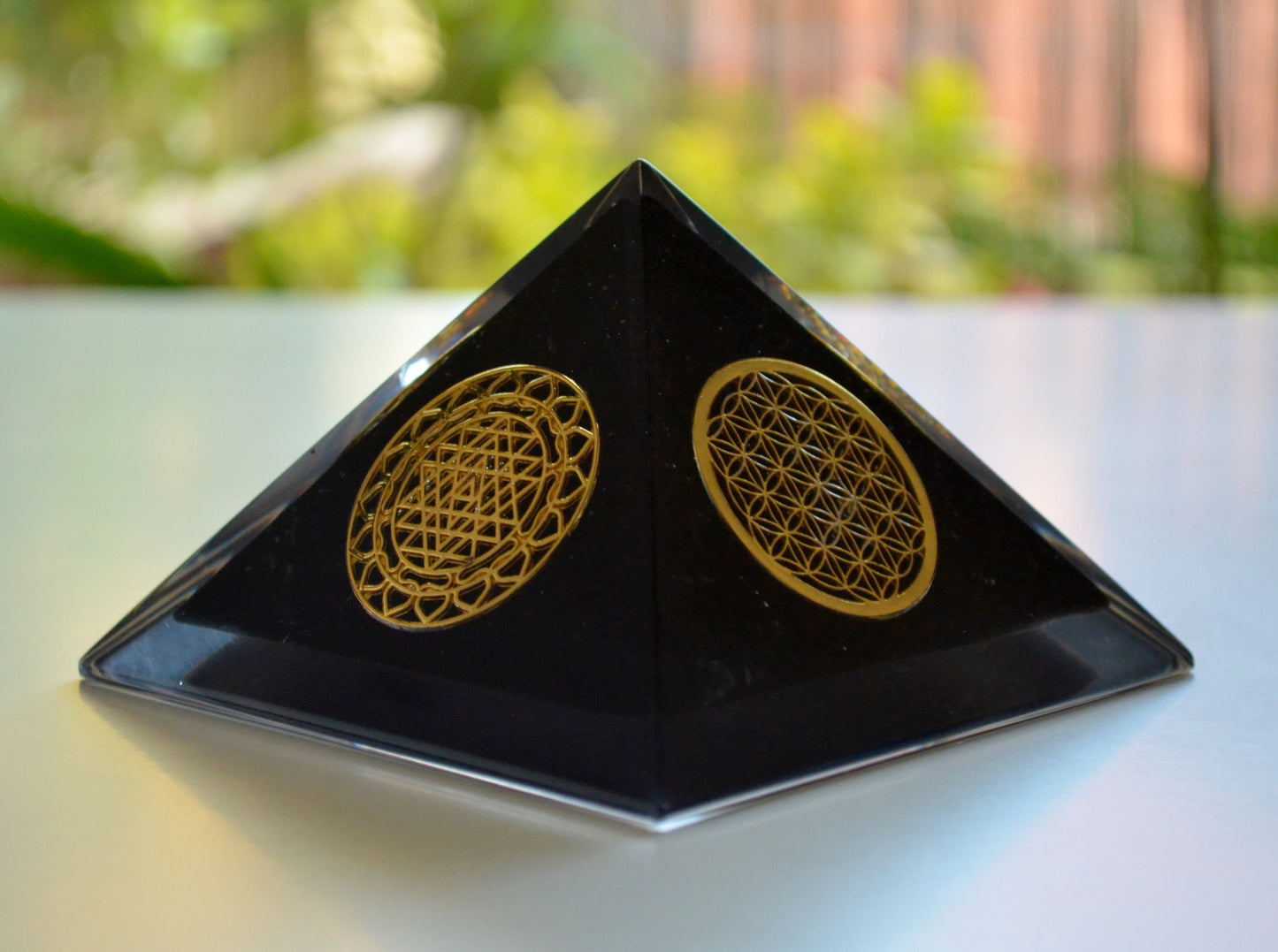 Orgonite orgone pyramid, powerful EMF protection, Reiki Energy Healing, Shungite, black tourmaline, obsidian