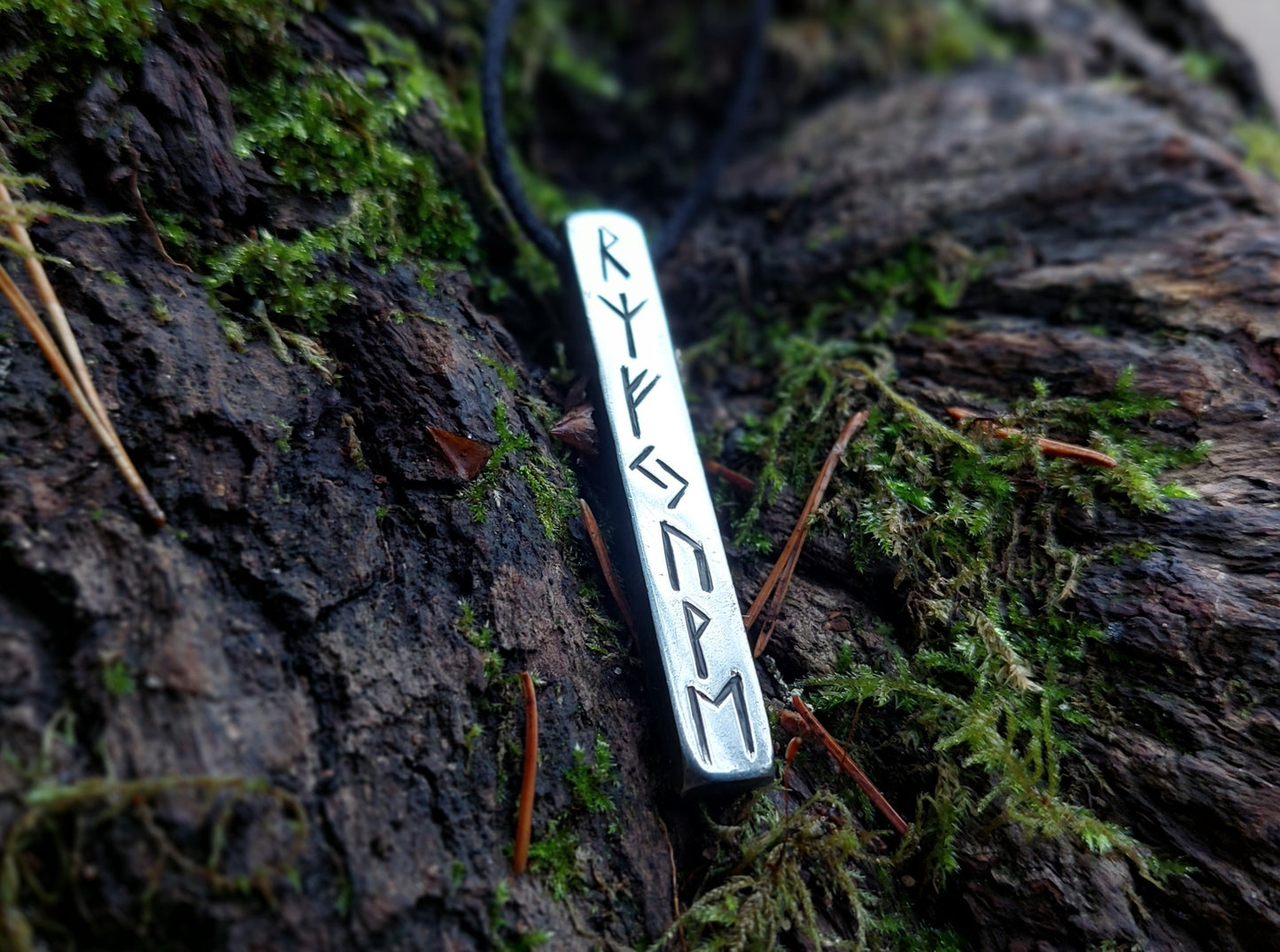 Powerful Rune Amulet with Money Spell to attract Money - Luck and Protection pendant