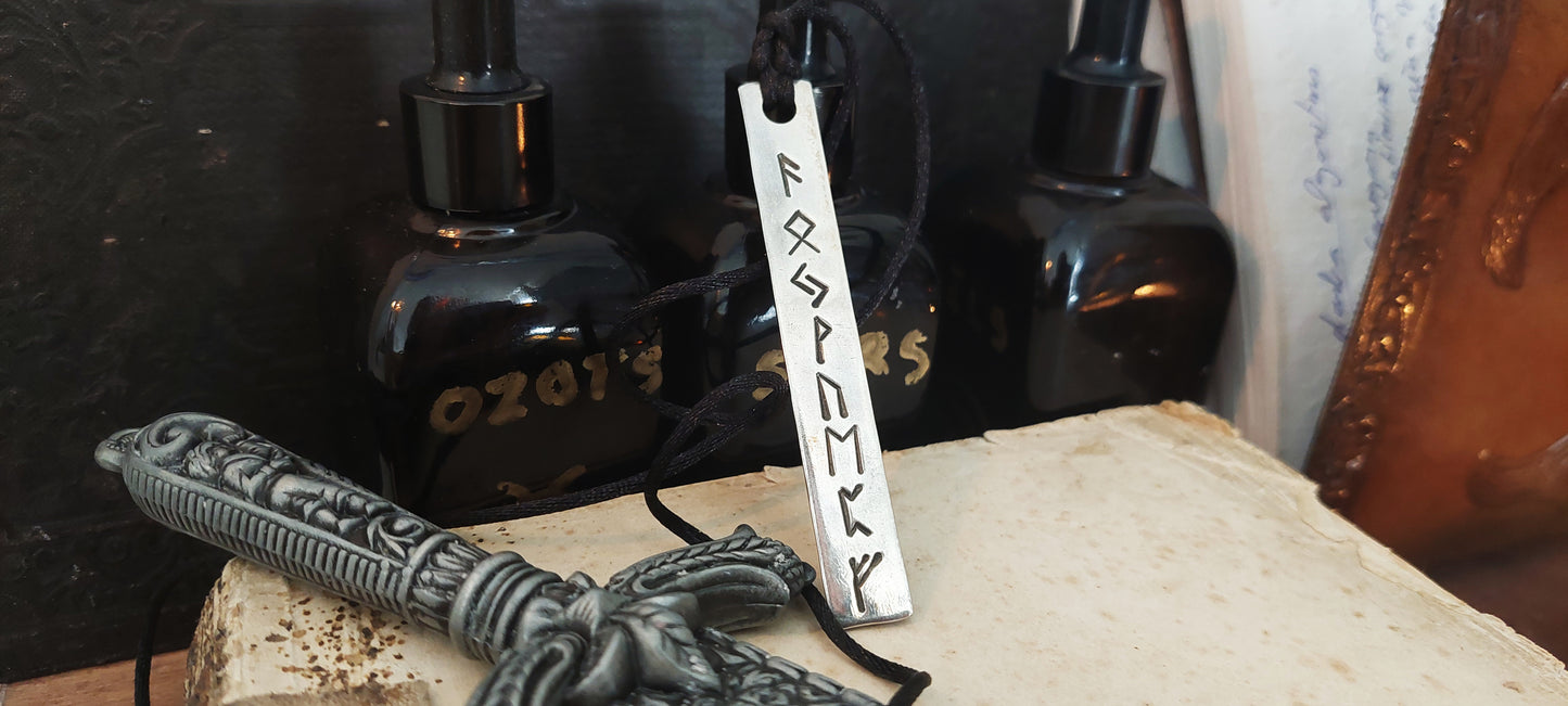 Real Money and wealth amulet pendant with celtic runes formula, programmed, activated