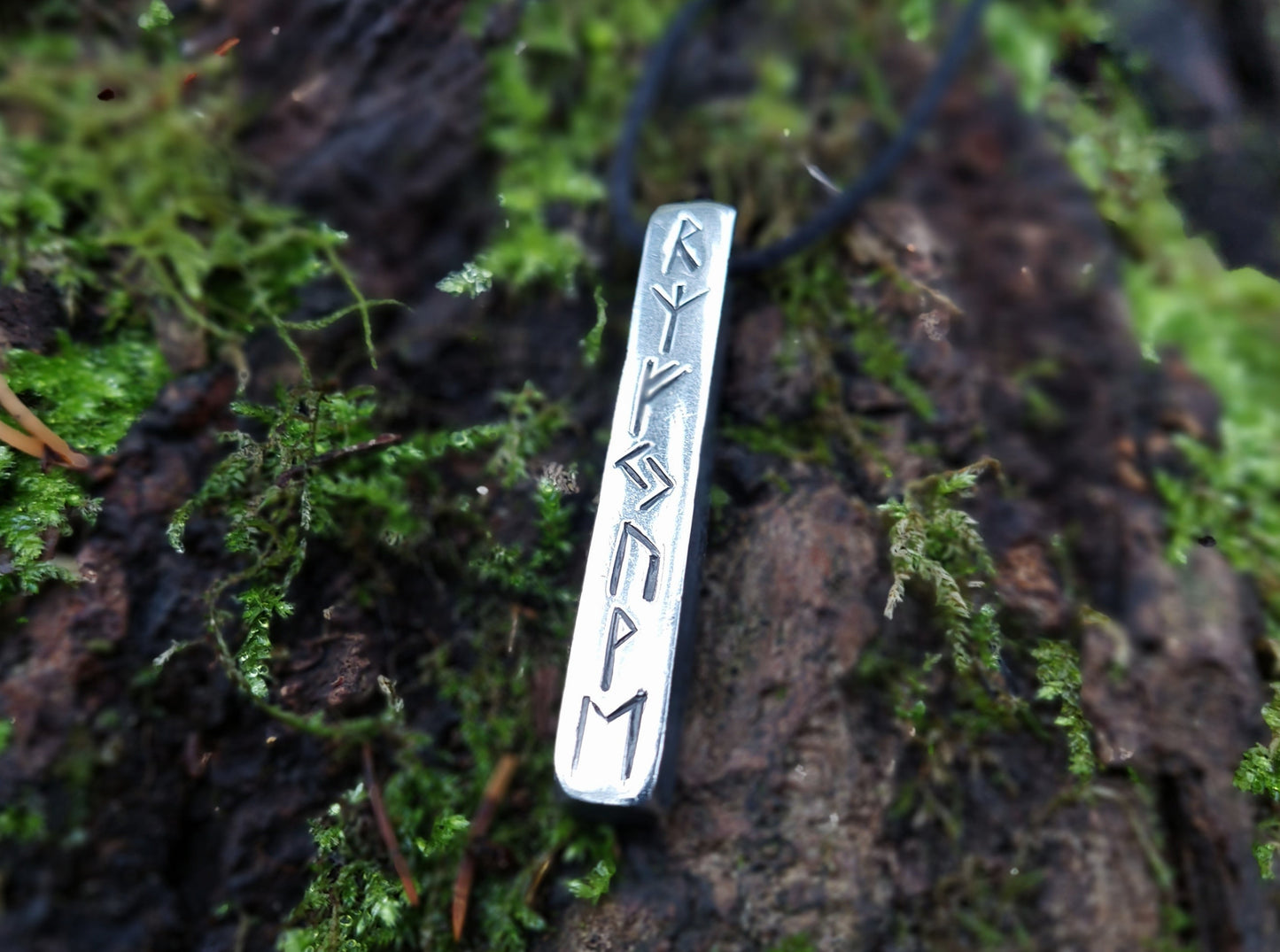 Powerful Rune Amulet with Money Spell to attract Money - Luck and Protection pendant