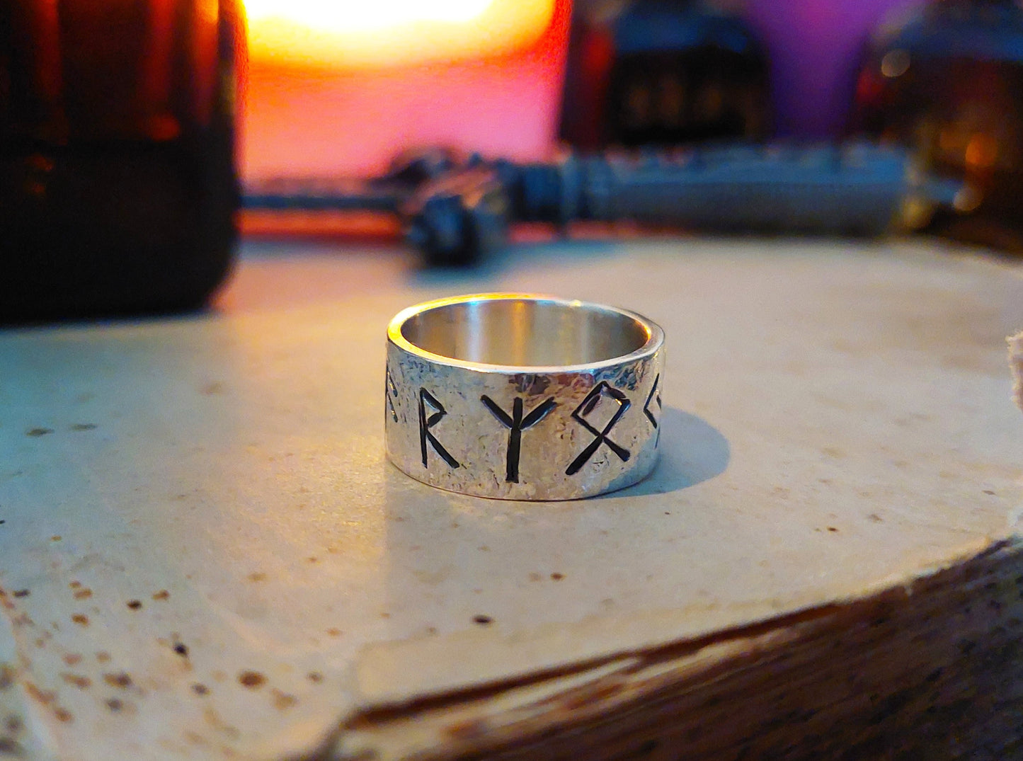 Powerful Viking Ring - Runes Talisman - Luck, Money and Protection Amulet