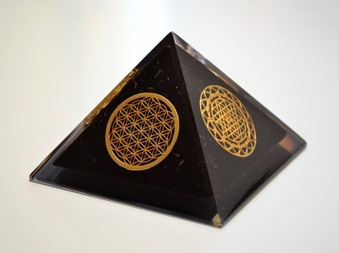 Orgonite orgone pyramid, powerful EMF protection, Reiki Energy Healing, Shungite, black tourmaline, obsidian