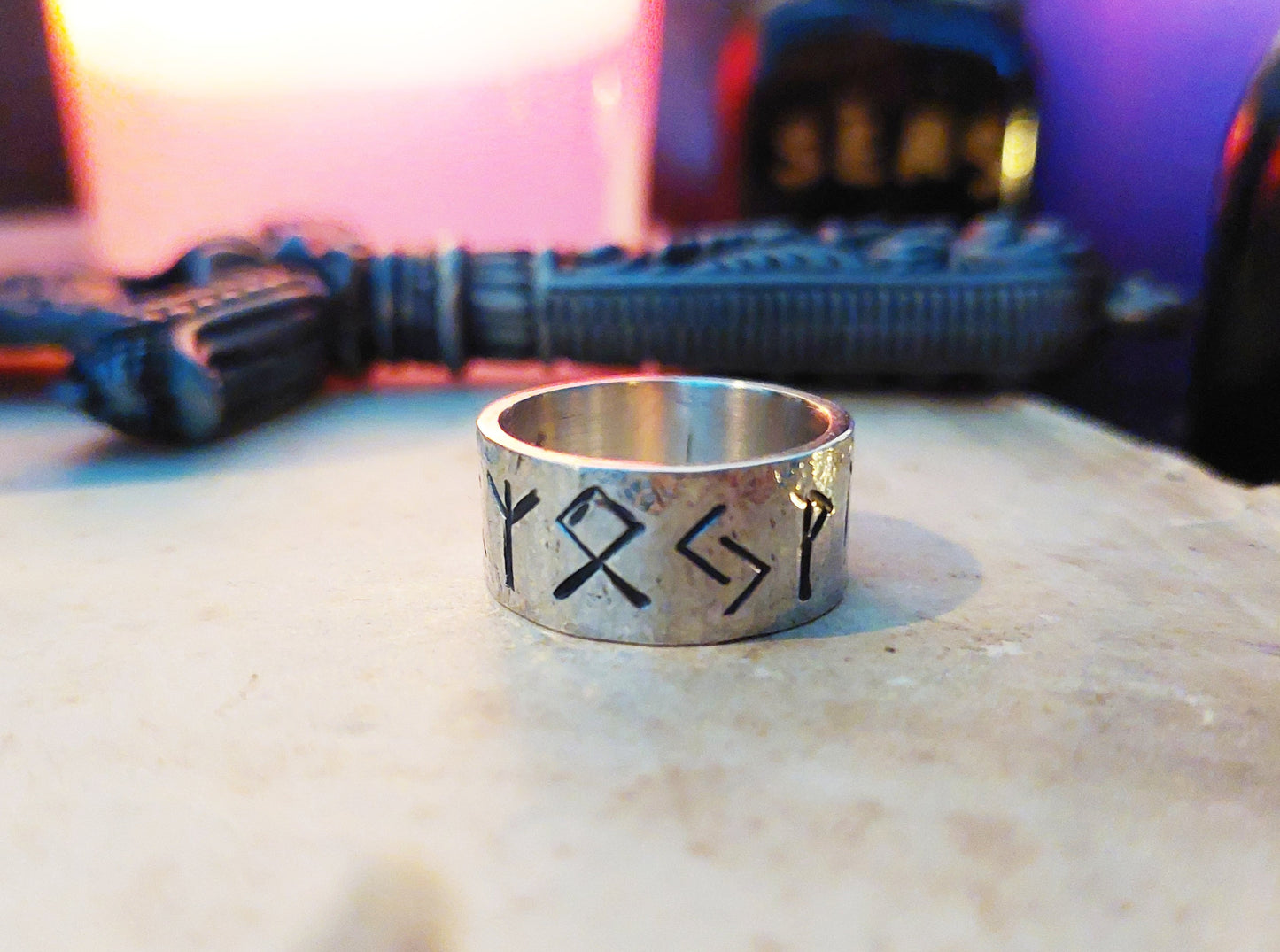 Powerful Viking Ring - Runes Talisman - Luck, Money and Protection Amulet
