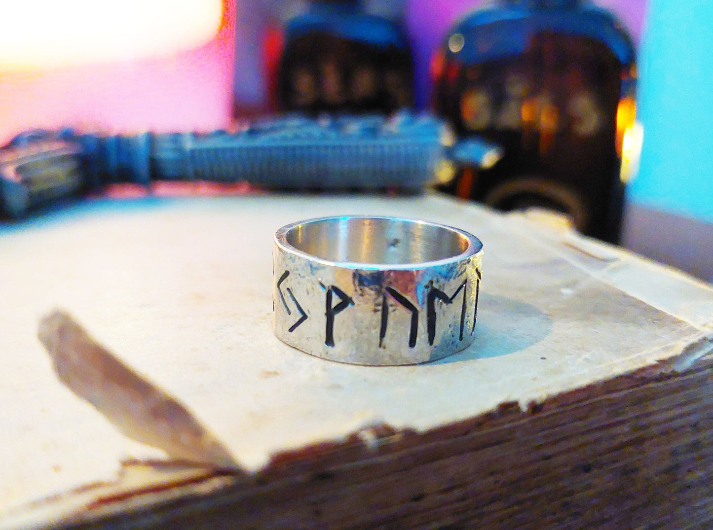 Powerful Viking Ring - Runes Talisman - Luck, Money and Protection Amulet
