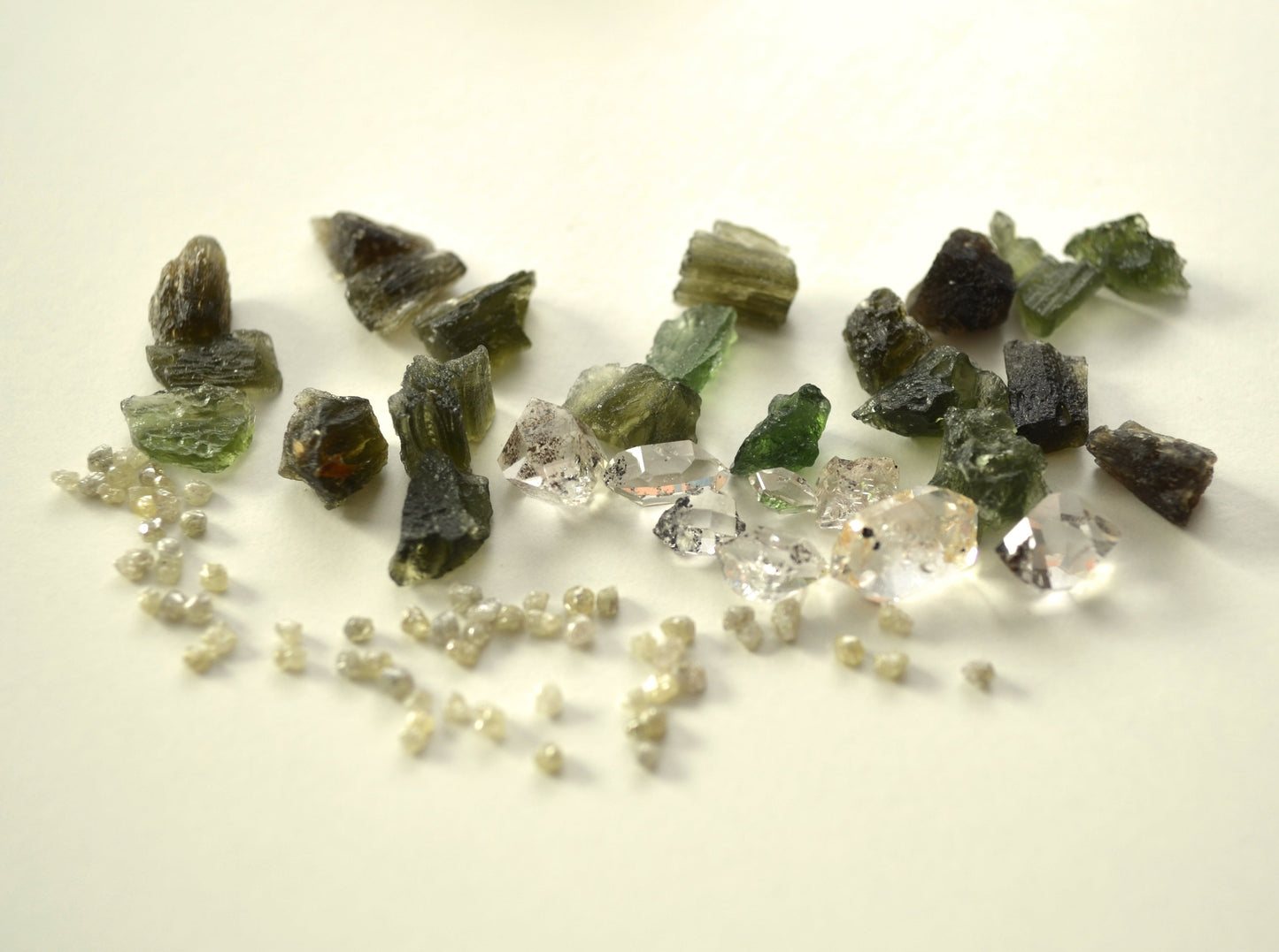 Moldavite and Opal Orgonite Orgone pyramid