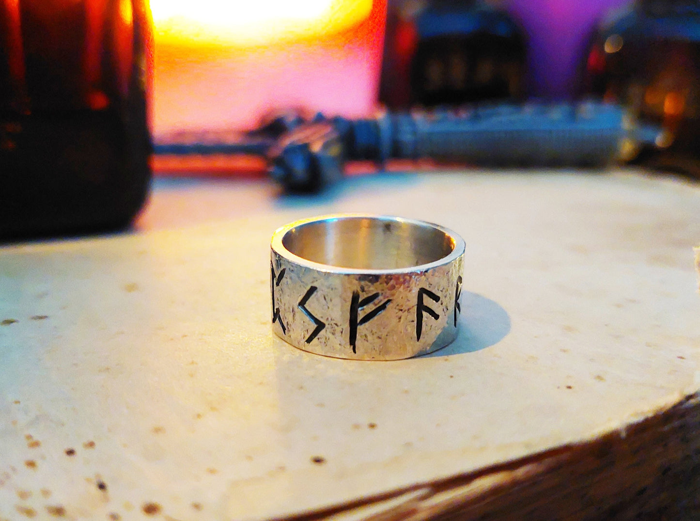 Powerful Viking Ring - Runes Talisman - Luck, Money and Protection Amulet