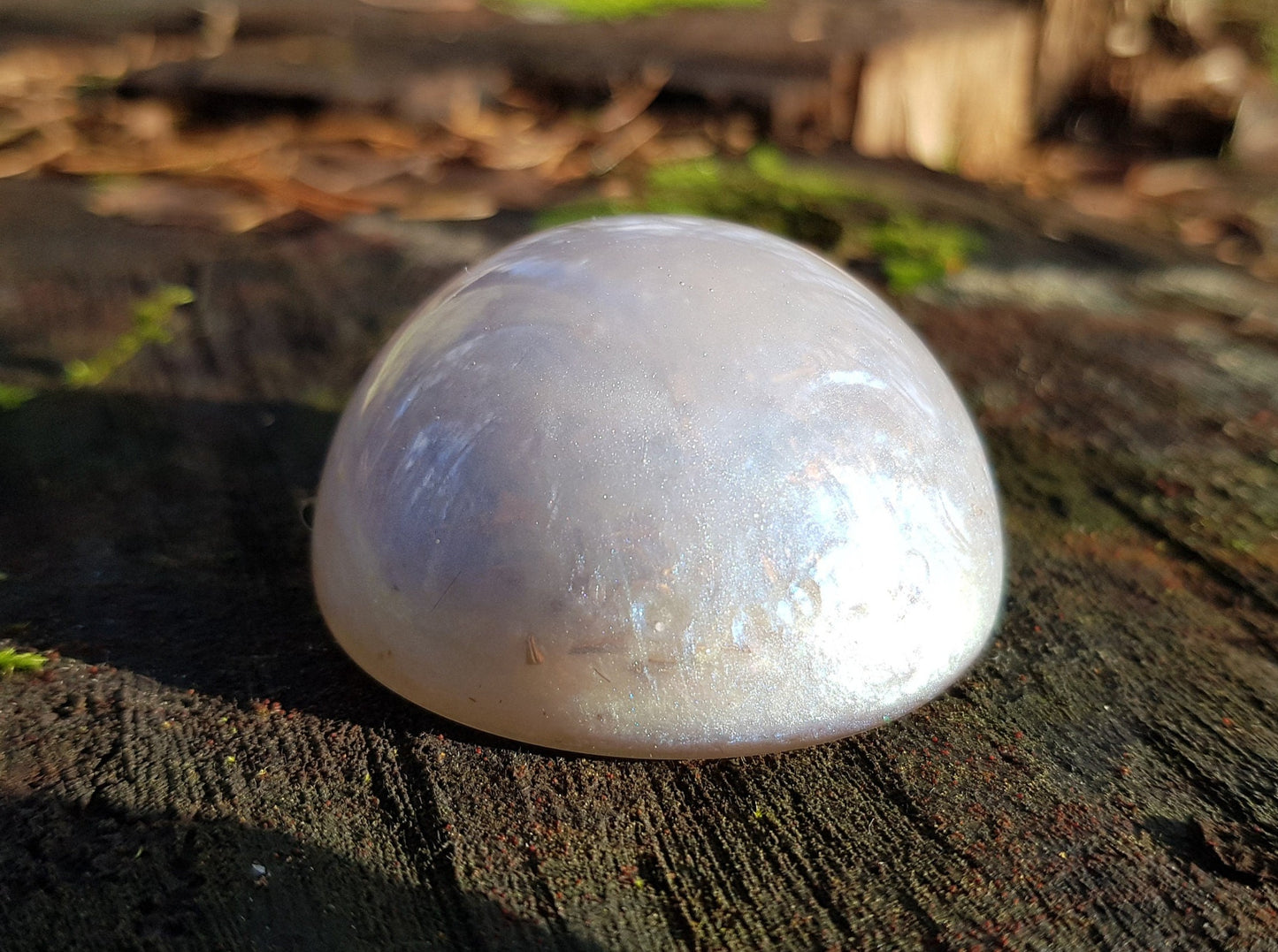 Magic Pearl, Orgone orgonite dome / hemisphere