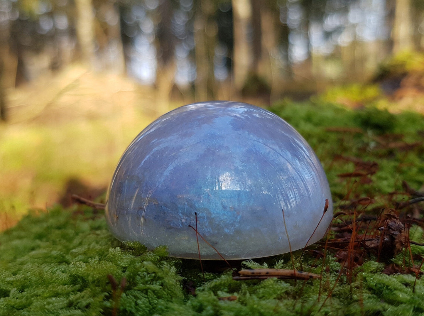 Magic Pearl, Orgone orgonite dome / hemisphere