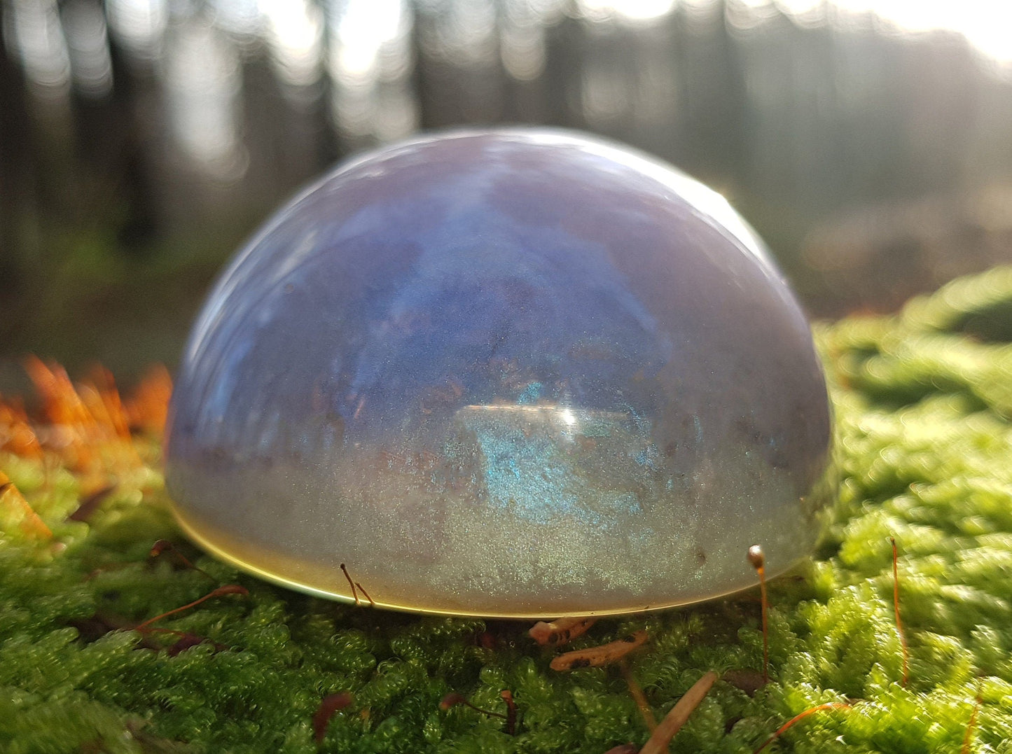 Magic Pearl, Orgone orgonite dome / hemisphere