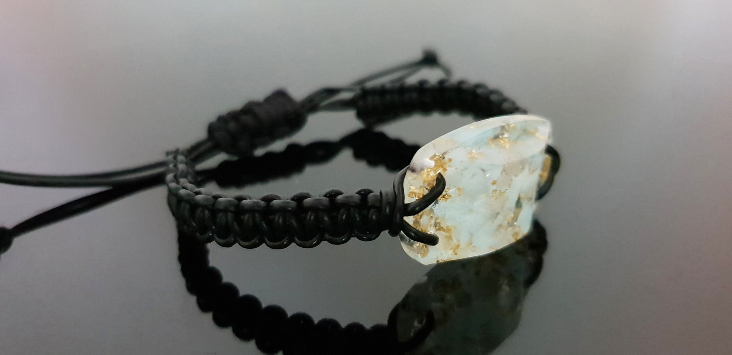 Orgonite bracelet, Powerful spiritual charm, amulet with high vibration crystals - Herkimer, Danburite, Diamonds, Pakimer