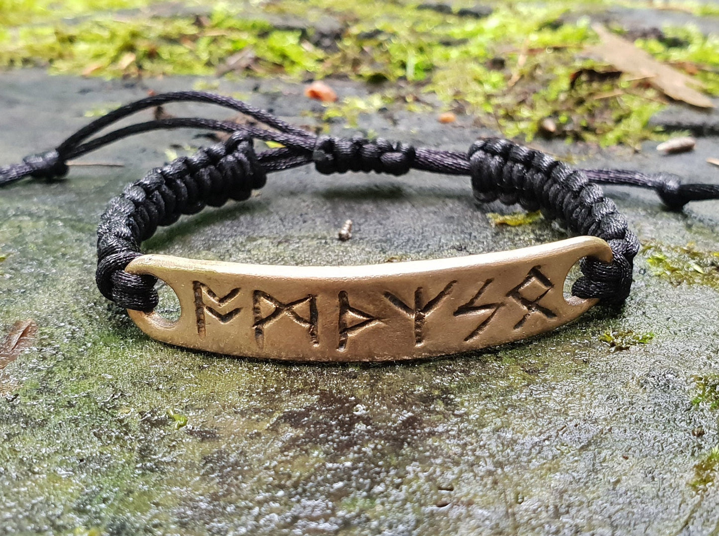 Bronze or silver bracelet amulet with celtic runes formula. Real charm / amulet. Specially programmed. Strong protection.