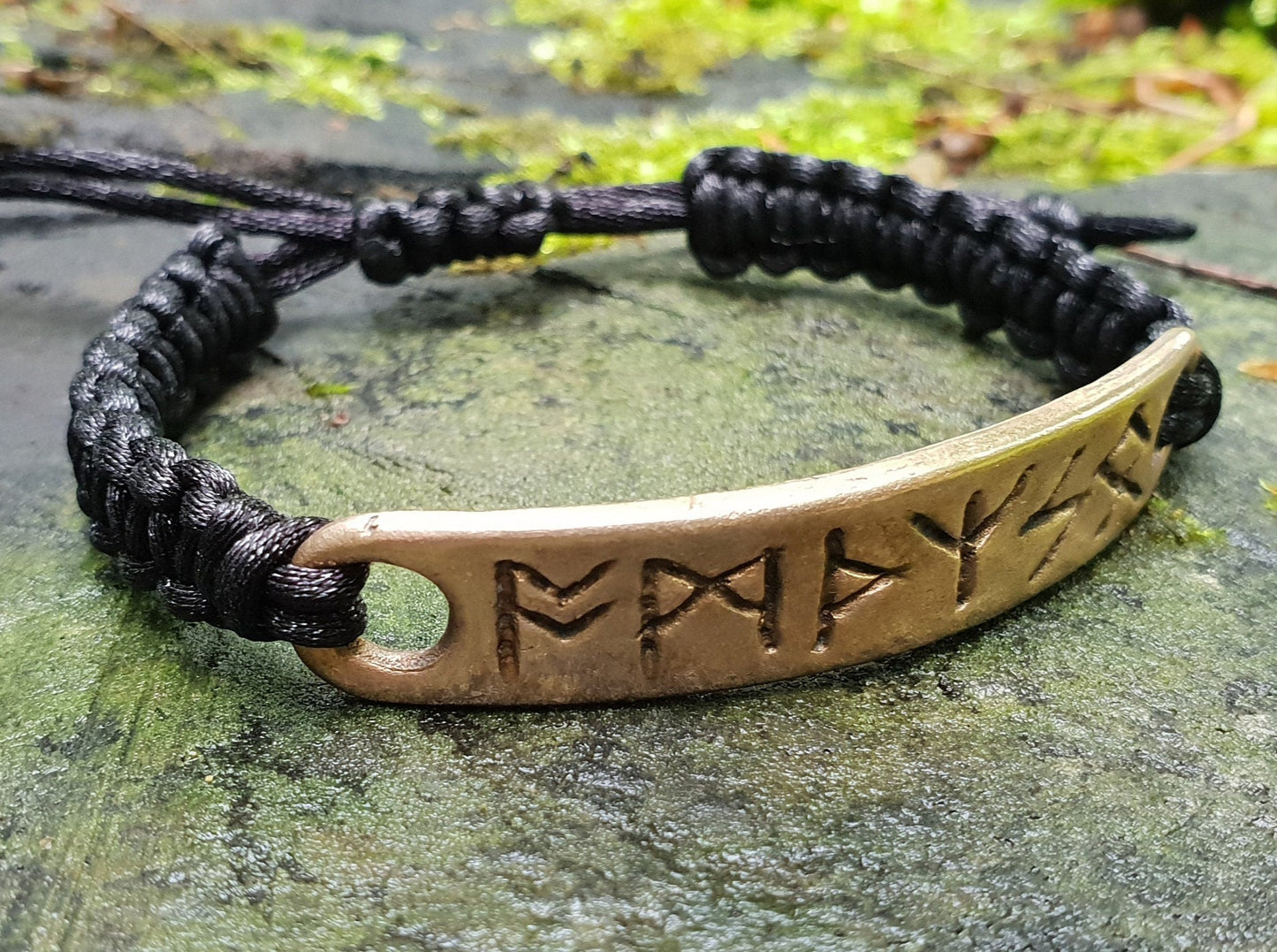 Bronze or silver bracelet amulet with celtic runes formula. Real charm / amulet. Specially programmed. Strong protection.