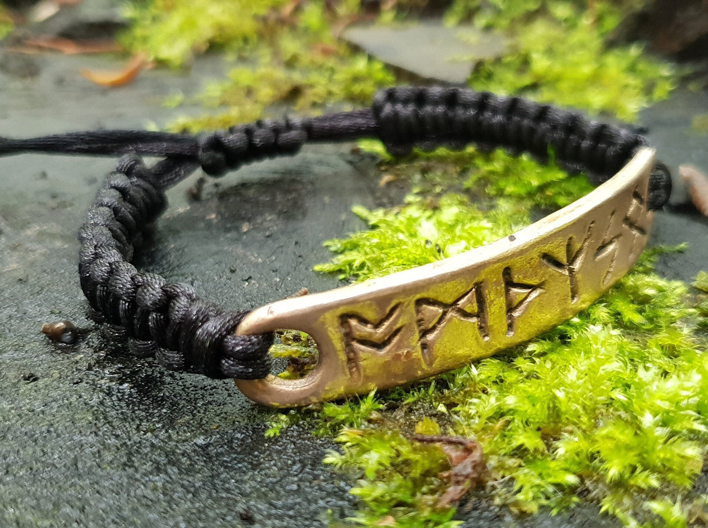 Bronze or silver bracelet amulet with celtic runes formula. Real charm / amulet. Specially programmed. Strong protection.