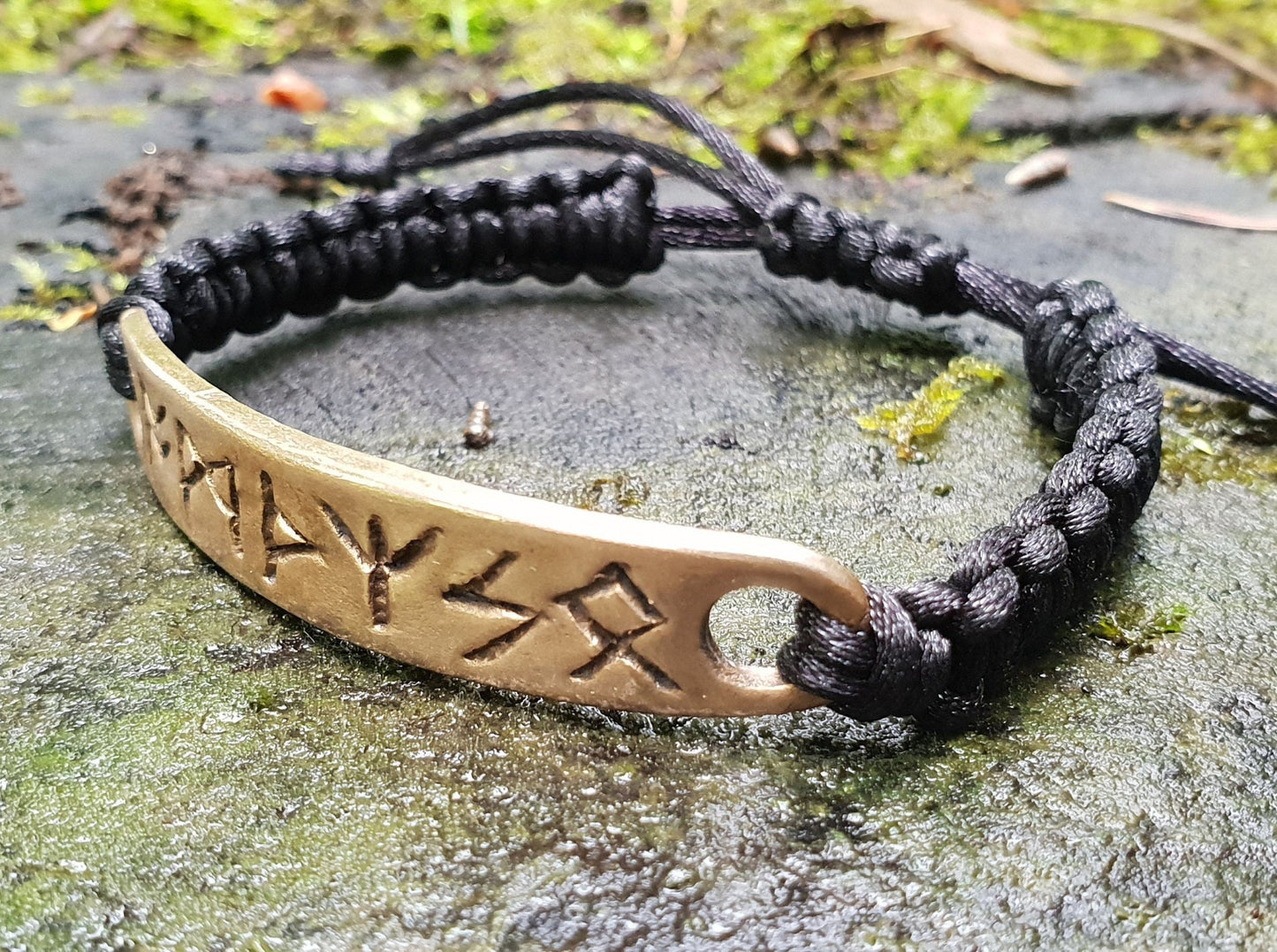 Bronze or silver bracelet amulet with celtic runes formula. Real charm / amulet. Specially programmed. Strong protection.