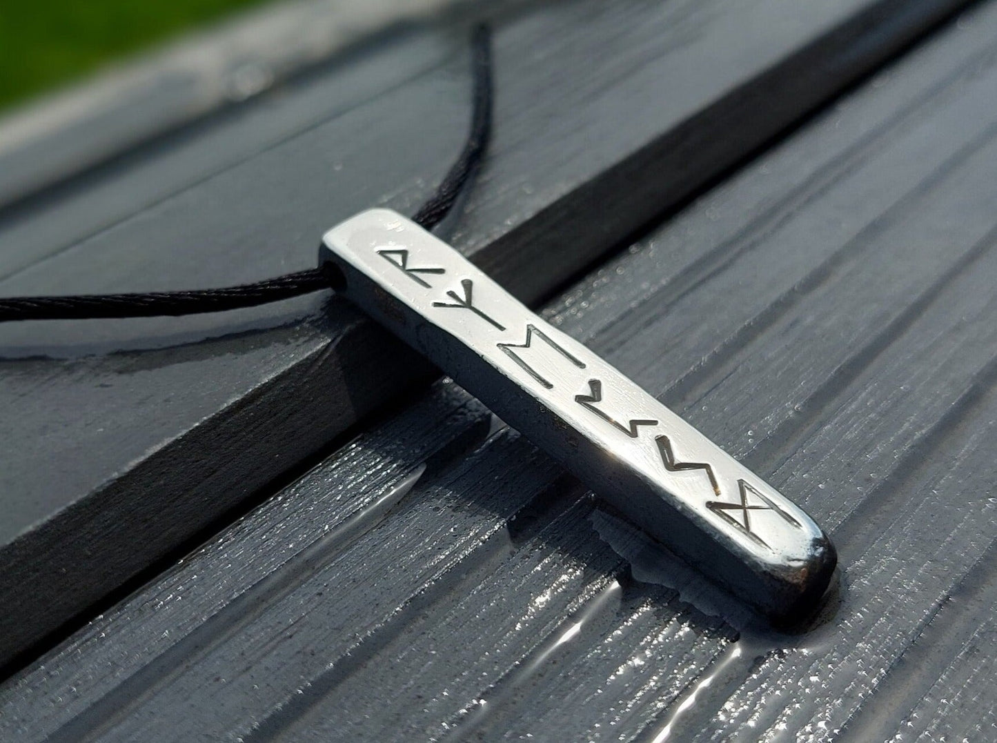 Powerful and real rune amulet for spiritual growth and protection. Silver pendant.