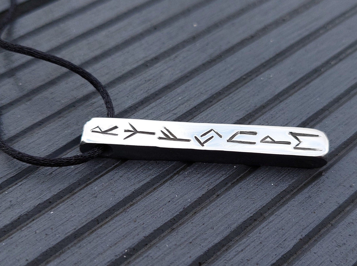 Powerful and real rune amulet for wealth, money and protection, sterling silver pendant