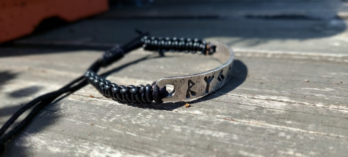 Real y poderoso amuleto, amuleto para la atracción y protección del Dinero. Vikingo encantado, pulsera de plata de runa celta