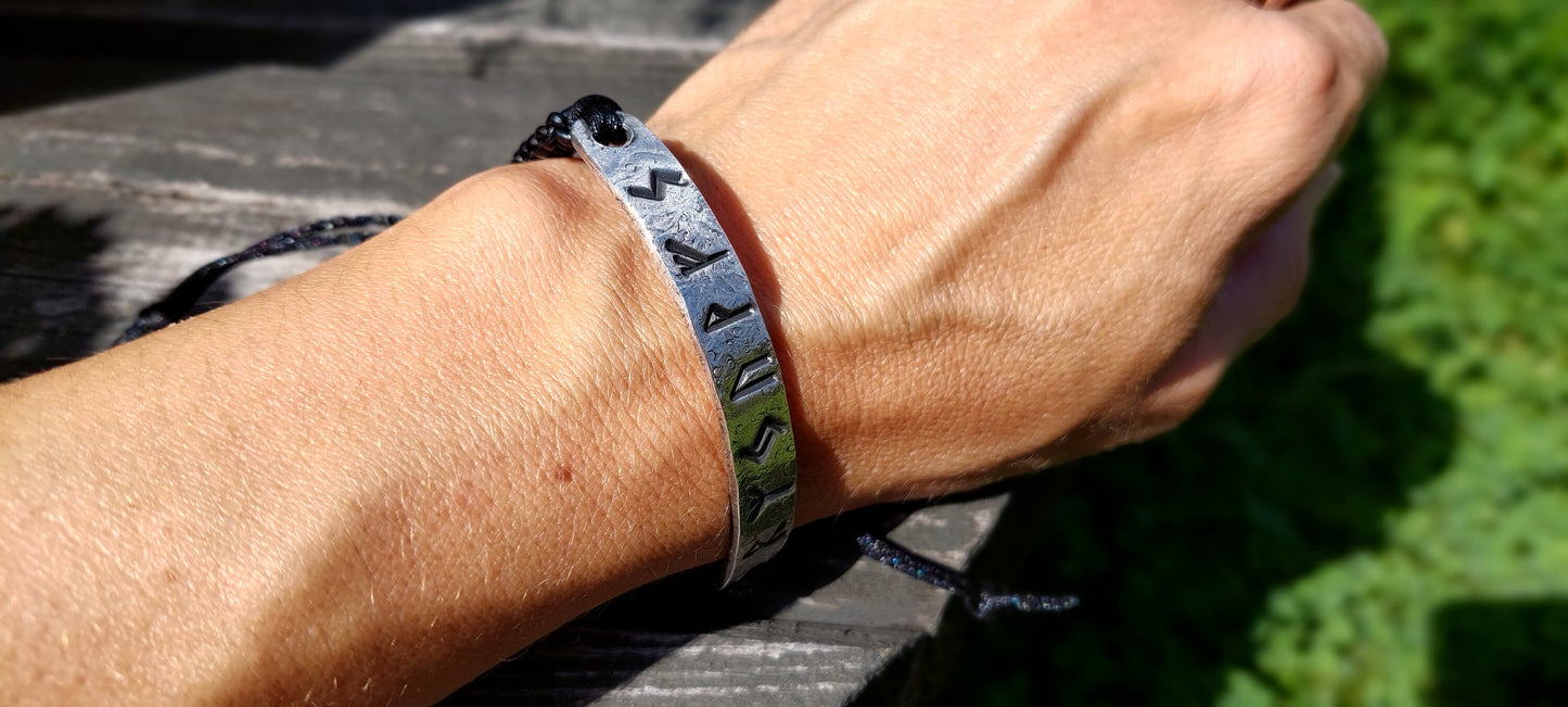 Real y poderoso amuleto, amuleto para la atracción y protección del Dinero. Vikingo encantado, pulsera de plata de runa celta