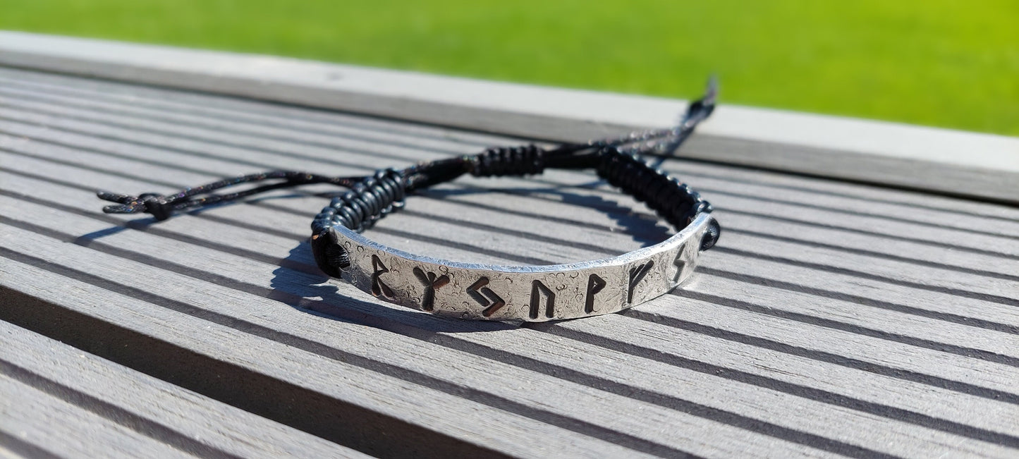 Real y poderoso amuleto, amuleto para la atracción y protección del Dinero. Vikingo encantado, pulsera de plata de runa celta