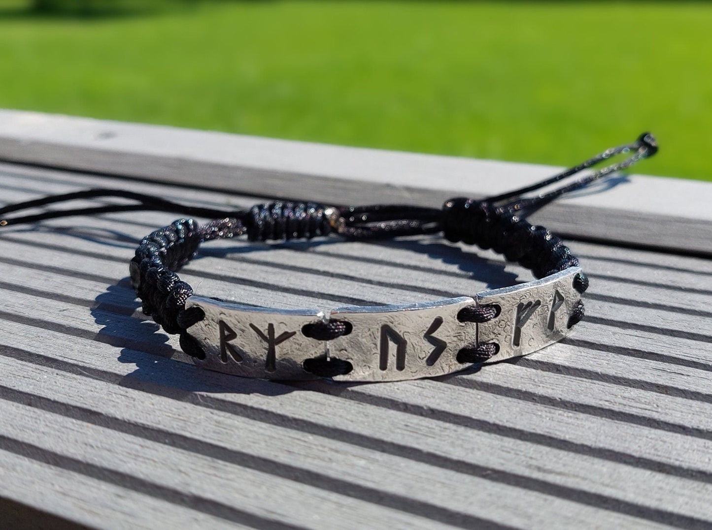 Three wishes - silver rune bracelet - amulet, charm, customized celtic runes formula. Celtic Magic, Alchemy amulet