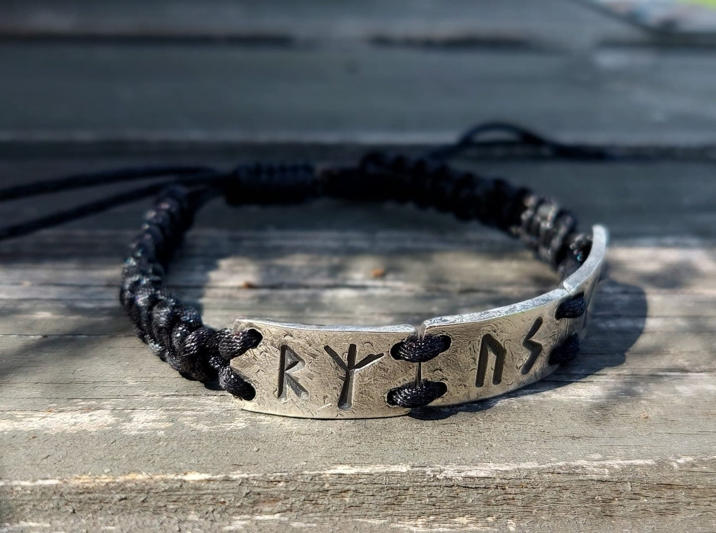 Three wishes - silver rune bracelet - amulet, charm, customized celtic runes formula. Celtic Magic, Alchemy amulet