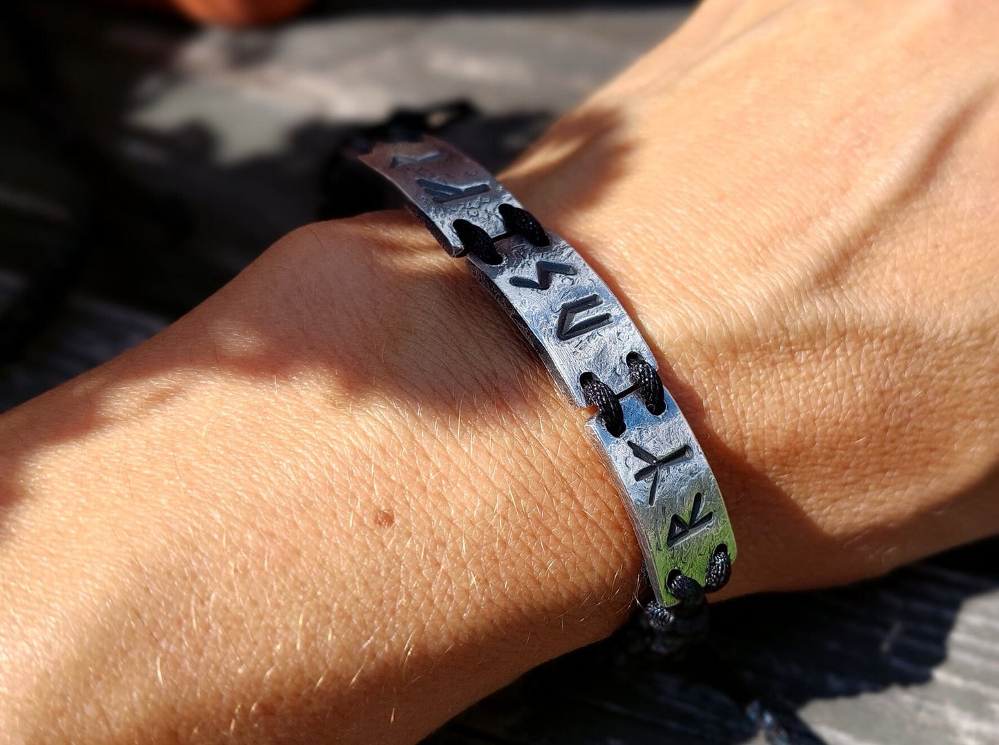 Three wishes - silver rune bracelet - amulet, charm, customized celtic runes formula. Celtic Magic, Alchemy amulet