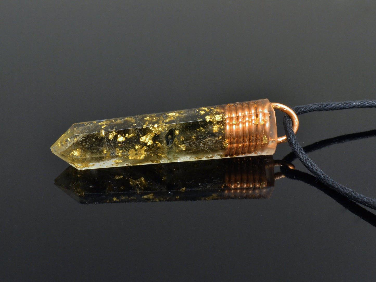Moldavite Orgonite orgone pendant, 24k gold, Reiki infused amulet, chakra healing, powerful, high and strong vibrations