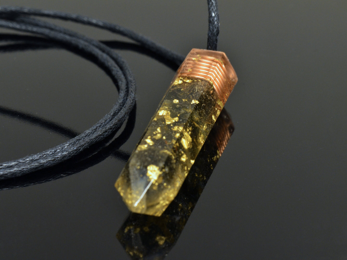 Moldavite Orgonite orgone pendant, 24k gold, Reiki infused amulet, chakra healing, powerful, high and strong vibrations