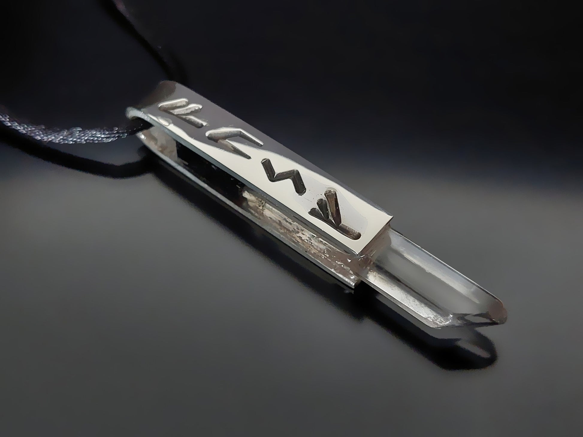 Powerful rune magic amulet, charm pendant for very strong protection in astral, mental, physical planes, 925 silver