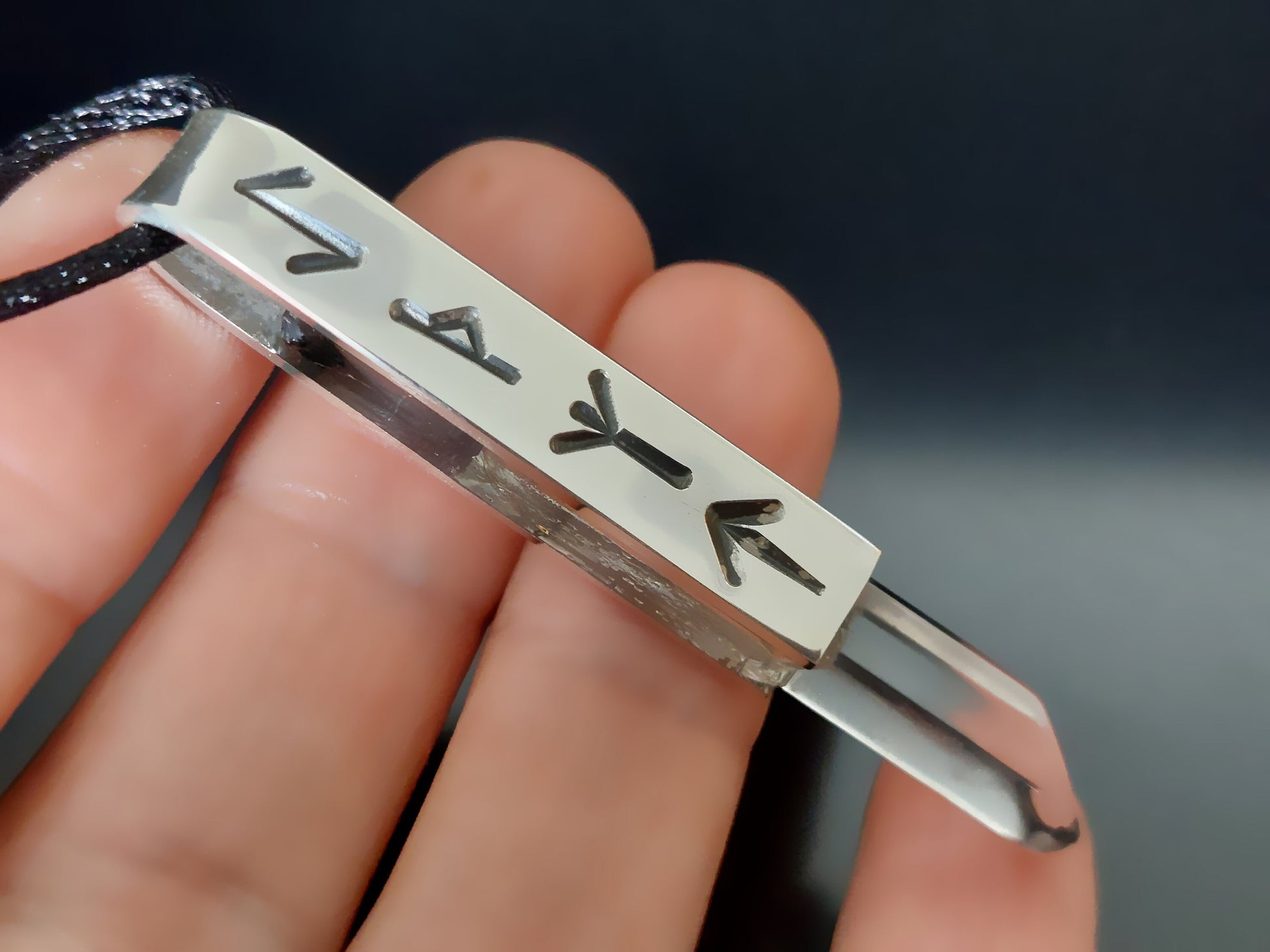 Powerful rune magic amulet, charm pendant for very strong protection in astral, mental, physical planes, 925 silver